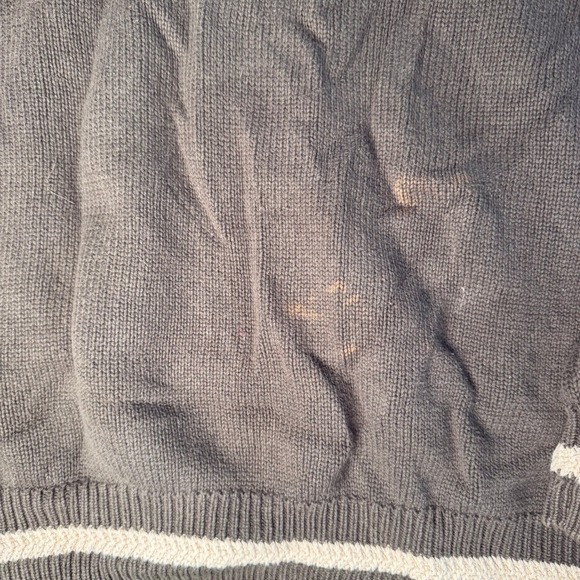 Jos A Bank Joes Casual Argyle Sweater Mens Large Brown Cotton Crewneck Knit - Picture 6 of 6